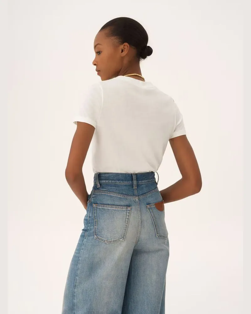 Chloé Logo-Printed T-Shirt — White White