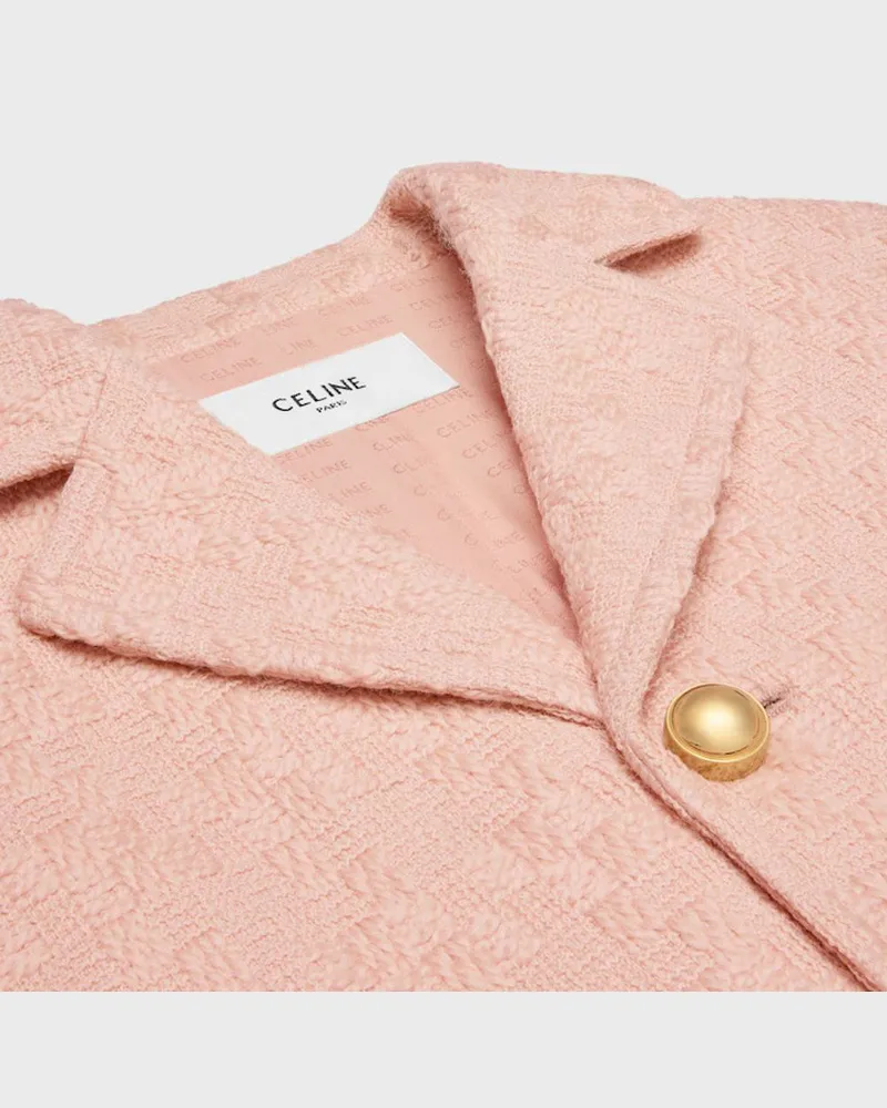 Celine Tweed Blazer — Pink Pink
