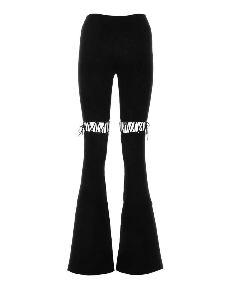 Nensi Dojaka Women's Black Viscose Stretch Pant Pantaloni Black