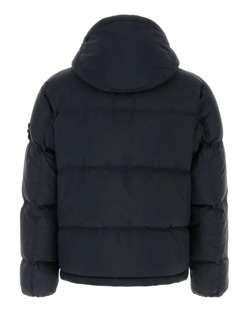 Stone Island Men's Navy Blue Nylon Down Jacket Giacche E Gilet Navy