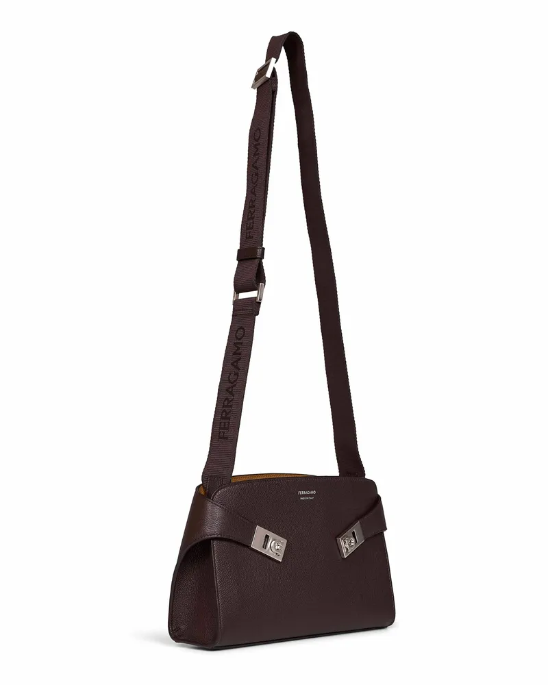Ferragamo Hug Shoulder Bag — Brown Brown