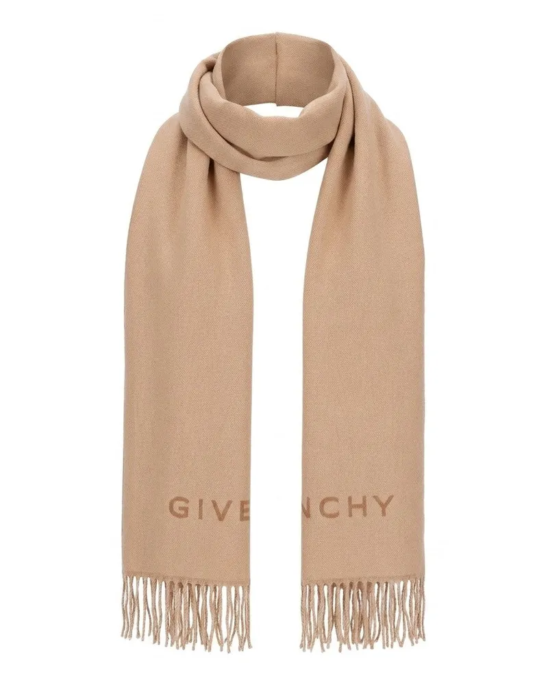 Givenchy Men's Beige Virgin Wool Scarf Beige
