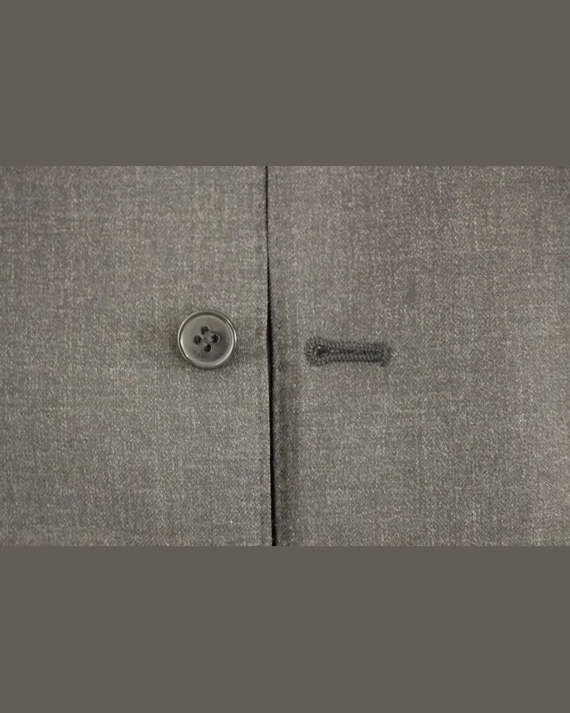 Dolce & Gabbana Men's Gray Wool Formal Dress Vest Gilet Weste Gray