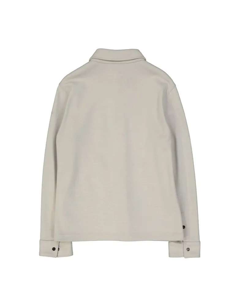 Herno Wool-Blend Shirt Collar Jacket — Beige Beige