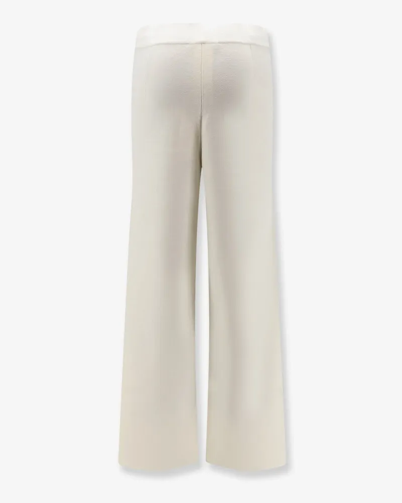 Max Mara Women's Knit Trousers Mxmbaldo Beige Wool Beige