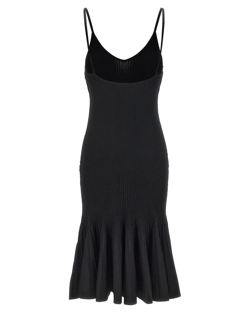 KHAITE Women's Black Viscose Midi Dress Black