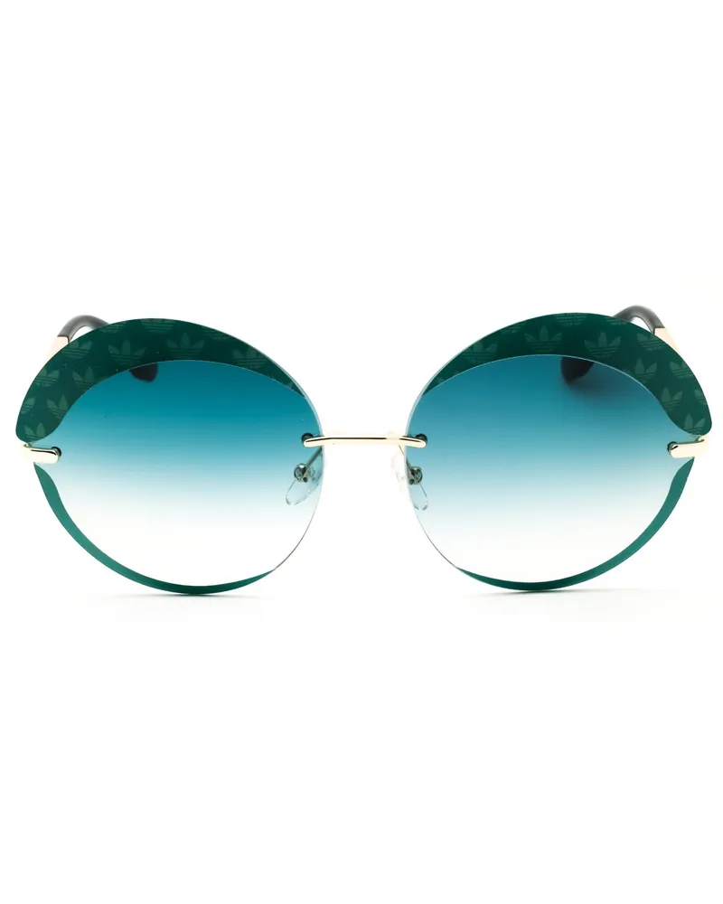 adidas Women's Or0019 Sunglasses White Green