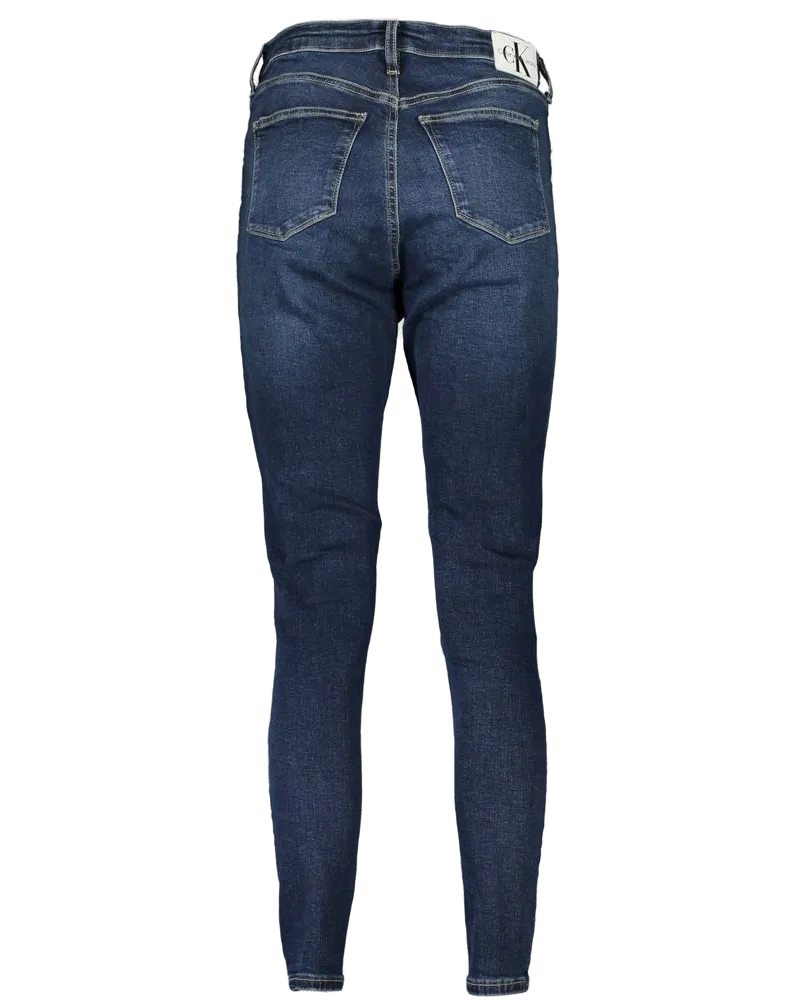 Calvin Klein High-Rise Super Skinny Ankle Jeans — Blue Blue