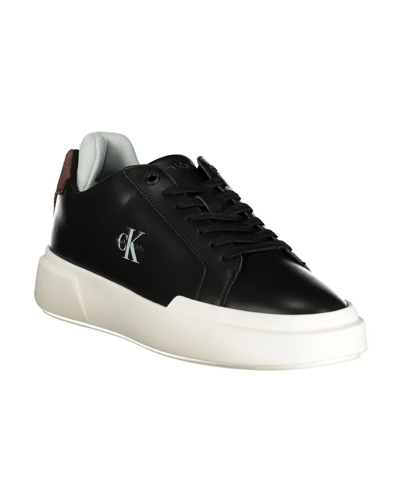 Calvin Klein Contrasting Colorblock Sneaker — Black Black
