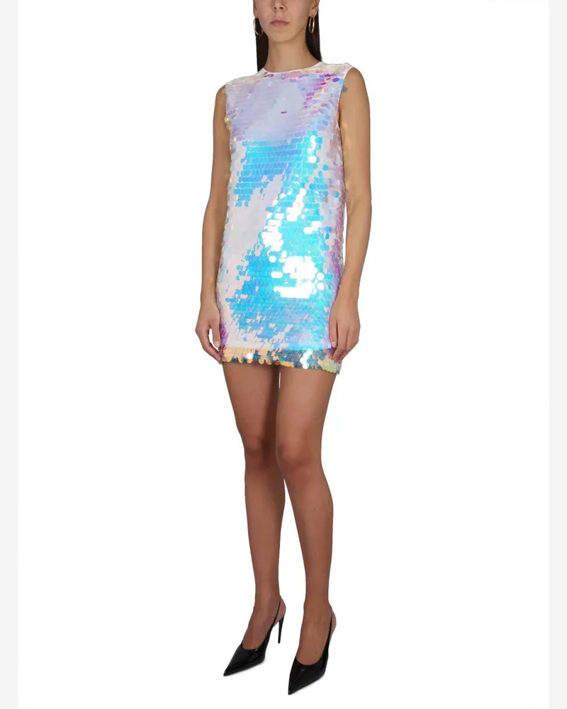 Nina Ricci Concealed Back Zipper Mini Dress — Multicolor Multicolor