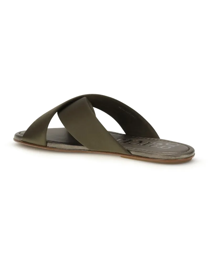 Pedro Garcia Women's Sandals Pavana Olive Satin Upper: Silk 