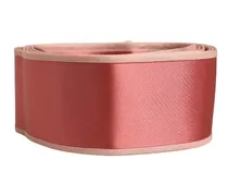 Silk Satin Waist Belt — Pink