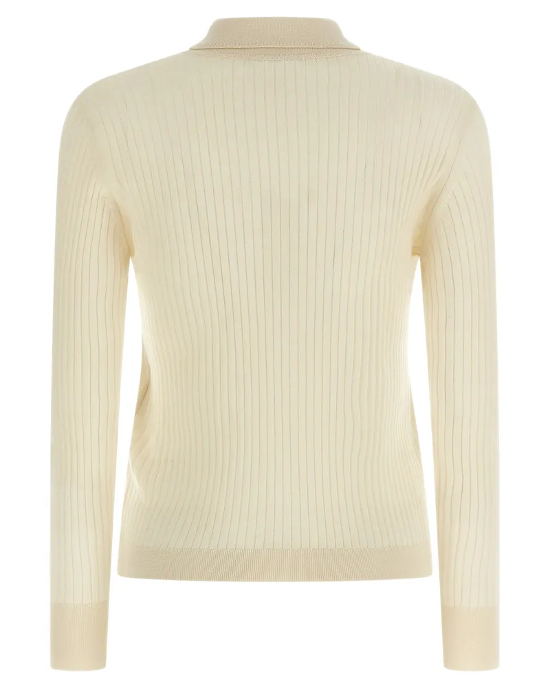 Max Mara Women's White Cashmere Polo Shirt White