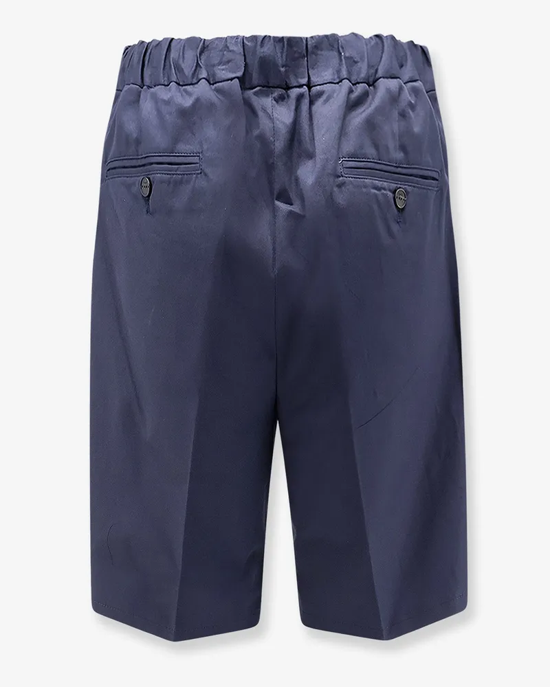 Hevò Men Shorts Torre Lapillo Blue Cotton Blue