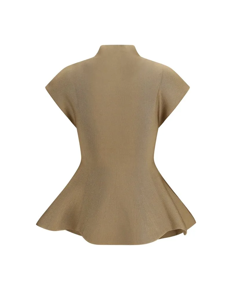 KHAITE Women Beige Viscose Blouse Beige