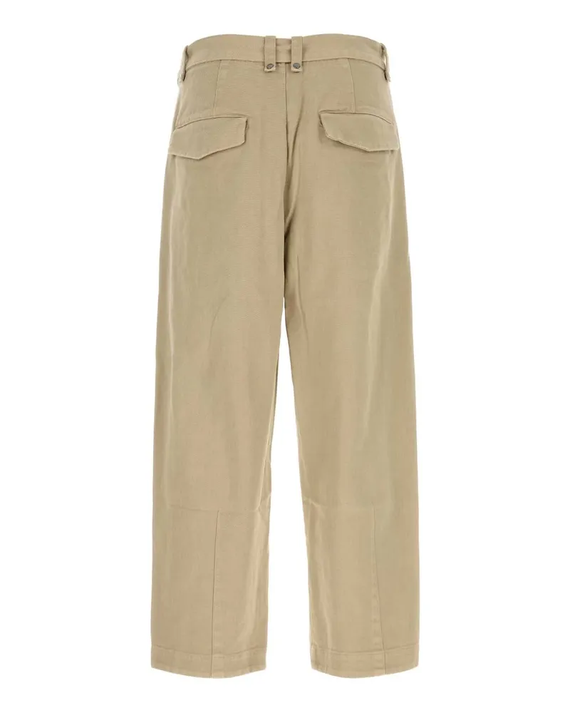Entire Studios Men's Beige Cotton Gully Pant Exterior: Pantaloni Beige