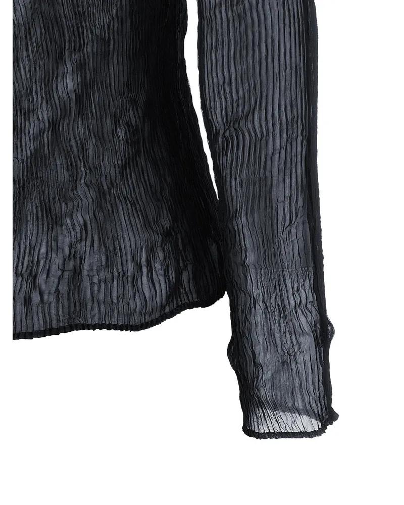 Issey Miyake Chiffon Twist 1 Sweater — Black Black