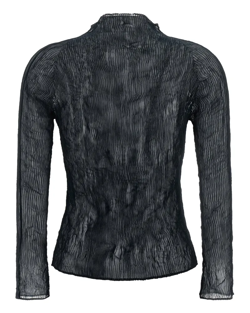 Issey Miyake Chiffon Twist 1 Sweater — Black Black