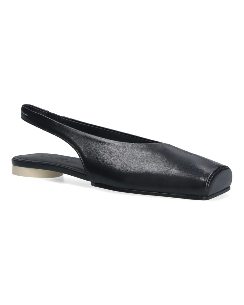 Maison Margiela Women's Flat Shoes Black Upper: Ovine Leather Black
