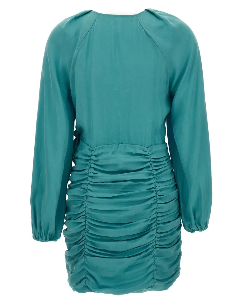 Emanuel Ungaro Women's Blue Lyocell Mini Skirt Teal
