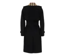 Women's Black Cotton Trench Coat