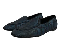 Logo-Embroidered Loafer — Black