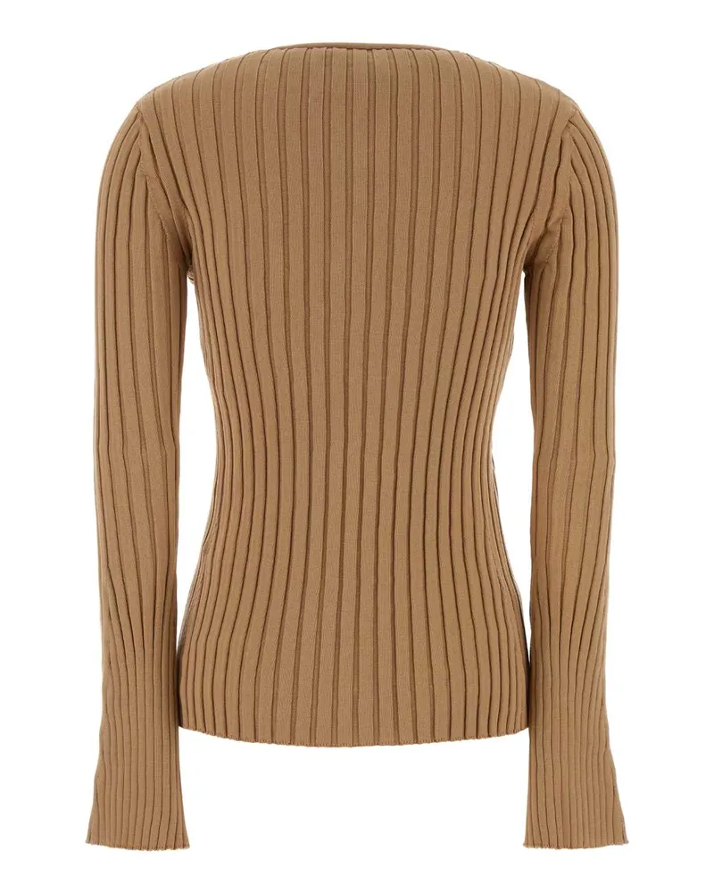 Stella McCartney Women's Camel Cotton Cardigan Caramel Maglieria Sweater Caramel