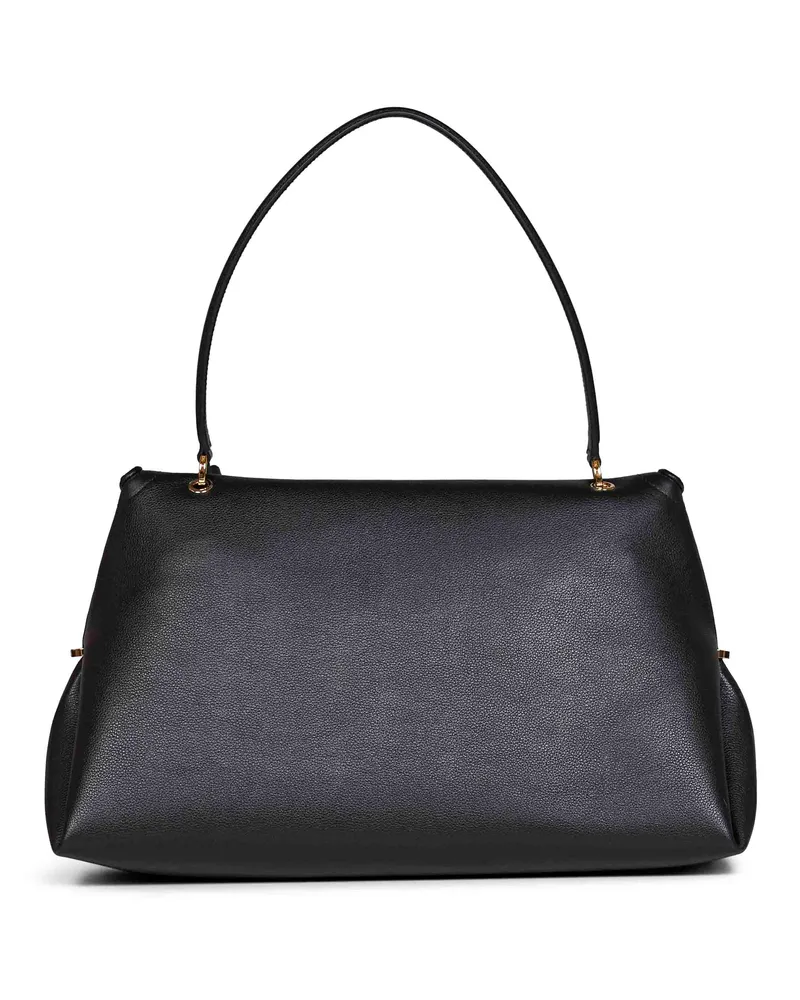 Ferragamo Women's Shoulder Bag Sofia Black Calf Leather Handbags Hand Black