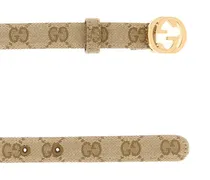 GG Fabric Belt — Beige