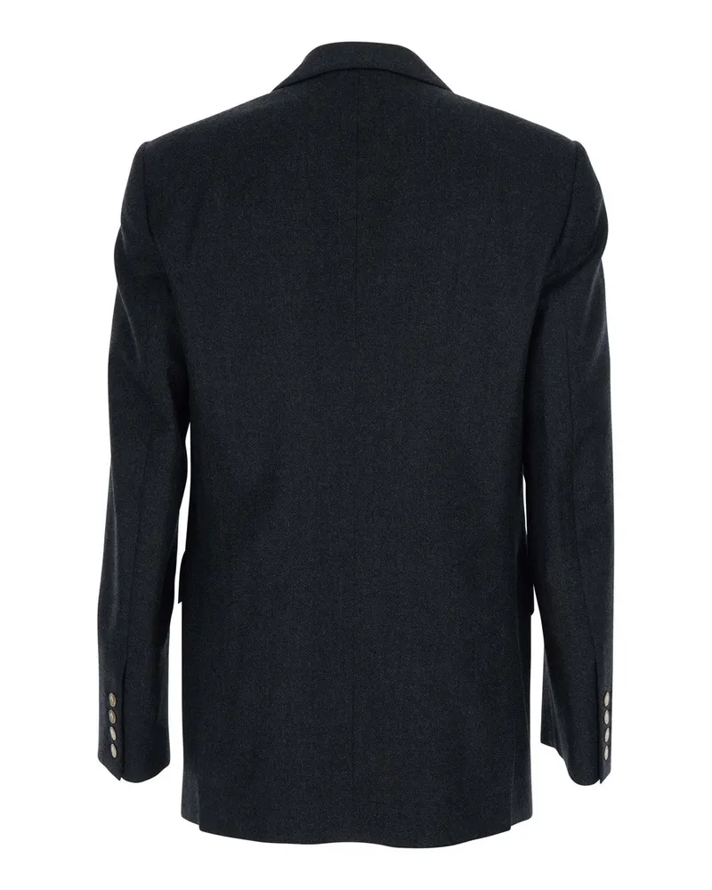 Vivienne Westwood Men's Grey Double-Breasted Wool Jacket Virgin Blazers Gray