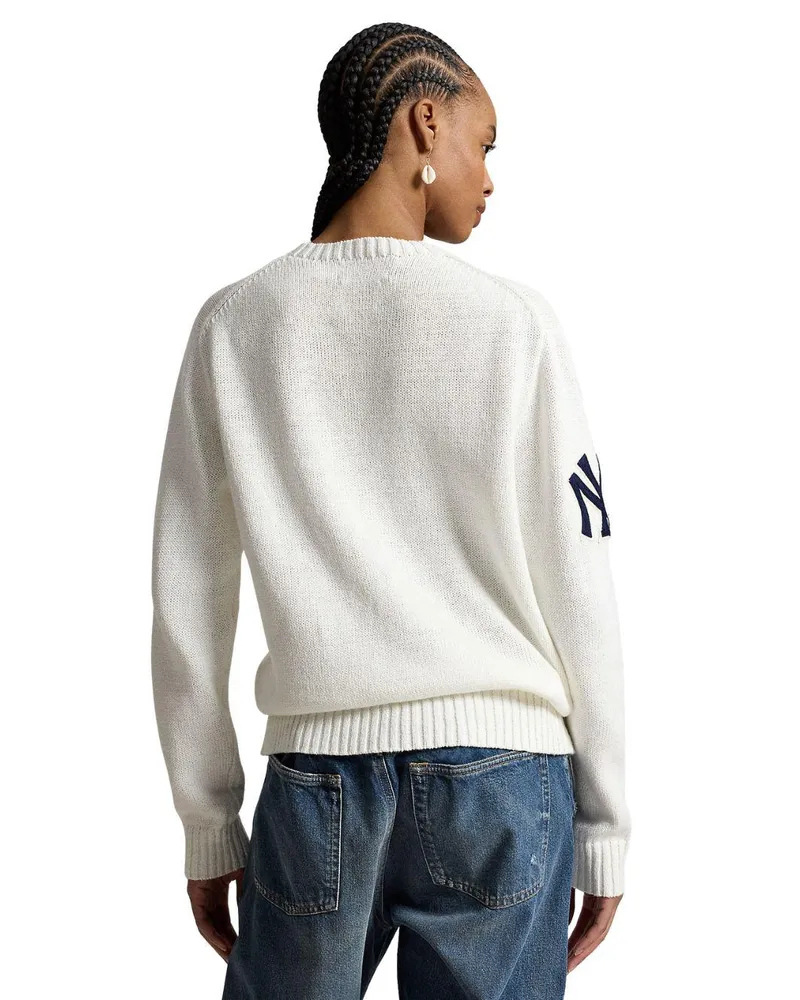 Ralph Lauren Unisex Sweater Polo Bear White Cotton White