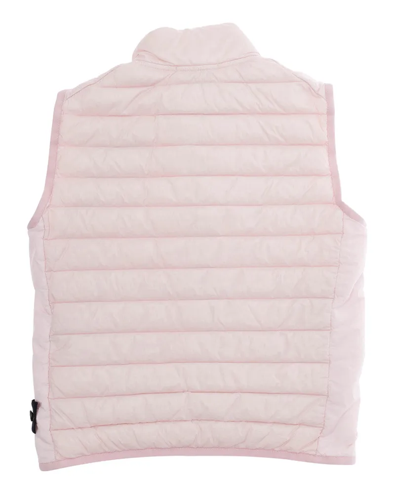 Stone Island Boys' Kids Sleeveless Puffer Jacket Pink Polyamide Padded Pink