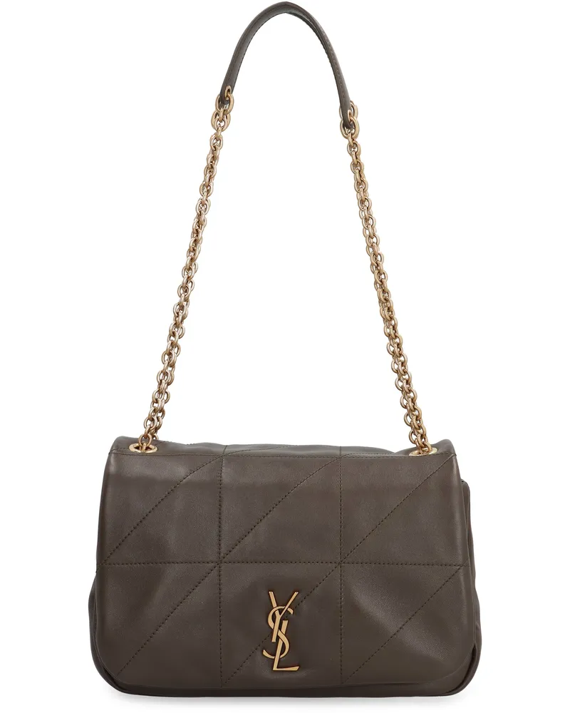Saint Laurent Women's Leather Shoulder Bag Jamie 4.3 Light Musk Lamb Gray