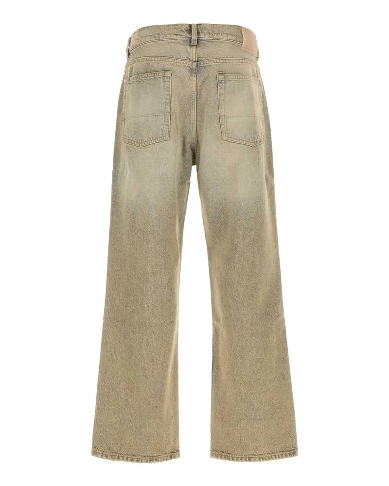 Our Legacy Men's Sand Denim Third Cut Jeans Wolfpack Wash Exterior: Cotton Beige