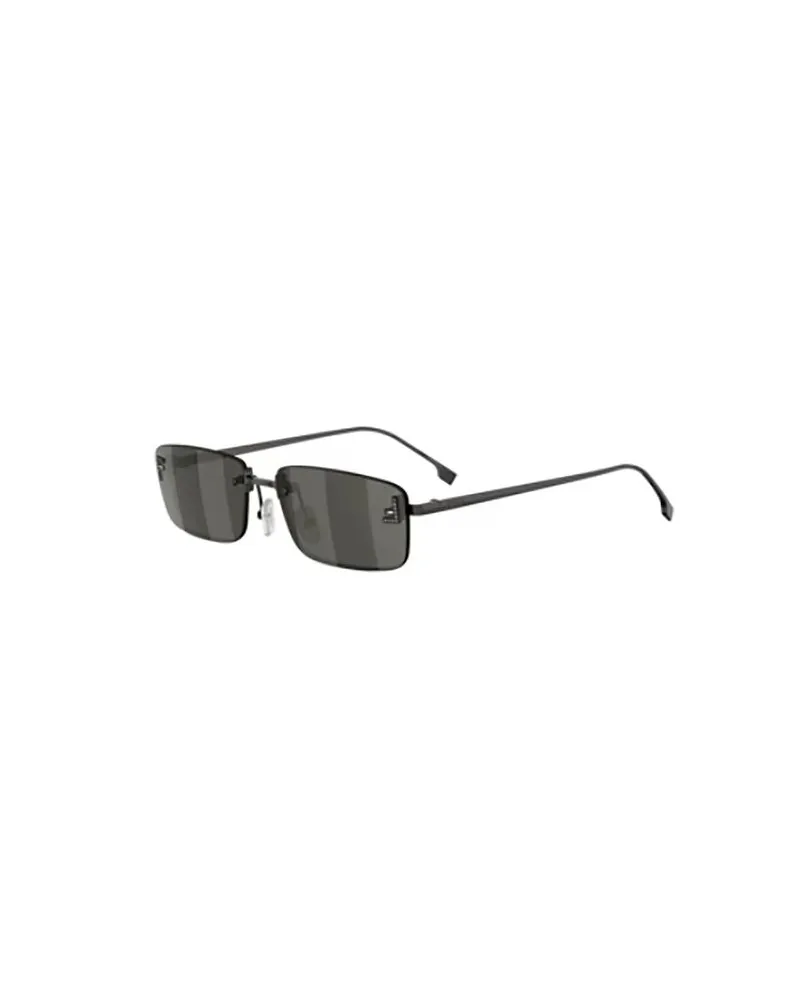 Fendi Unisex Sunglasses Black Metal Black