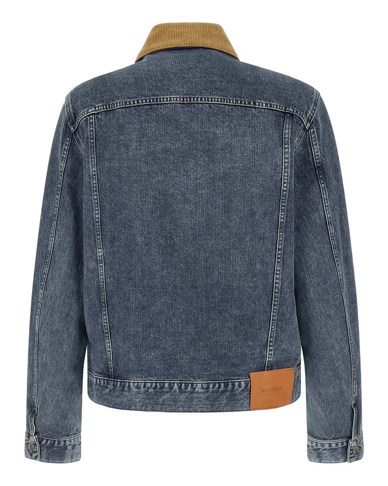 J.W.Anderson Denim with Corduroy Collar Jacket — Blue Blue