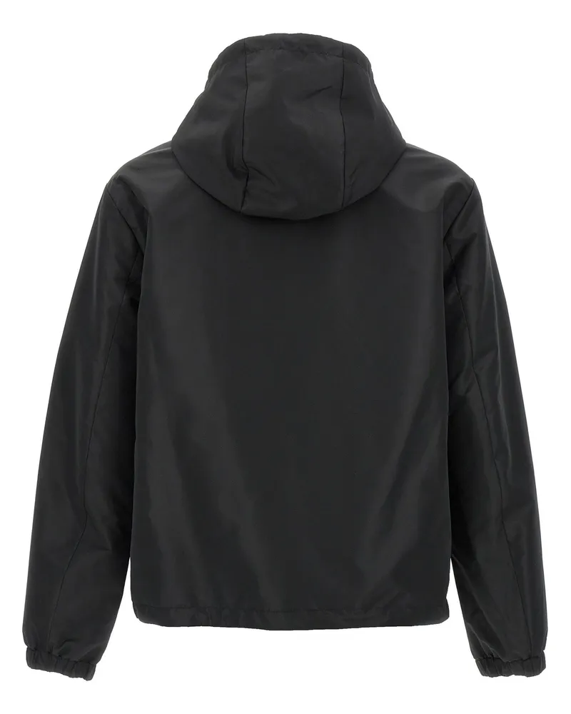 Fendi Logo Tech Fabric Blouson — Black Black