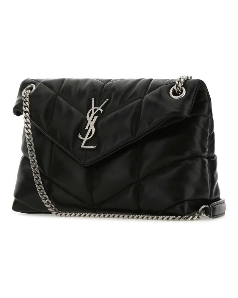 Saint Laurent Women's Black Nappa Leather Small Puffer Shoulder Bag 1000 Borse A Tracolla Black