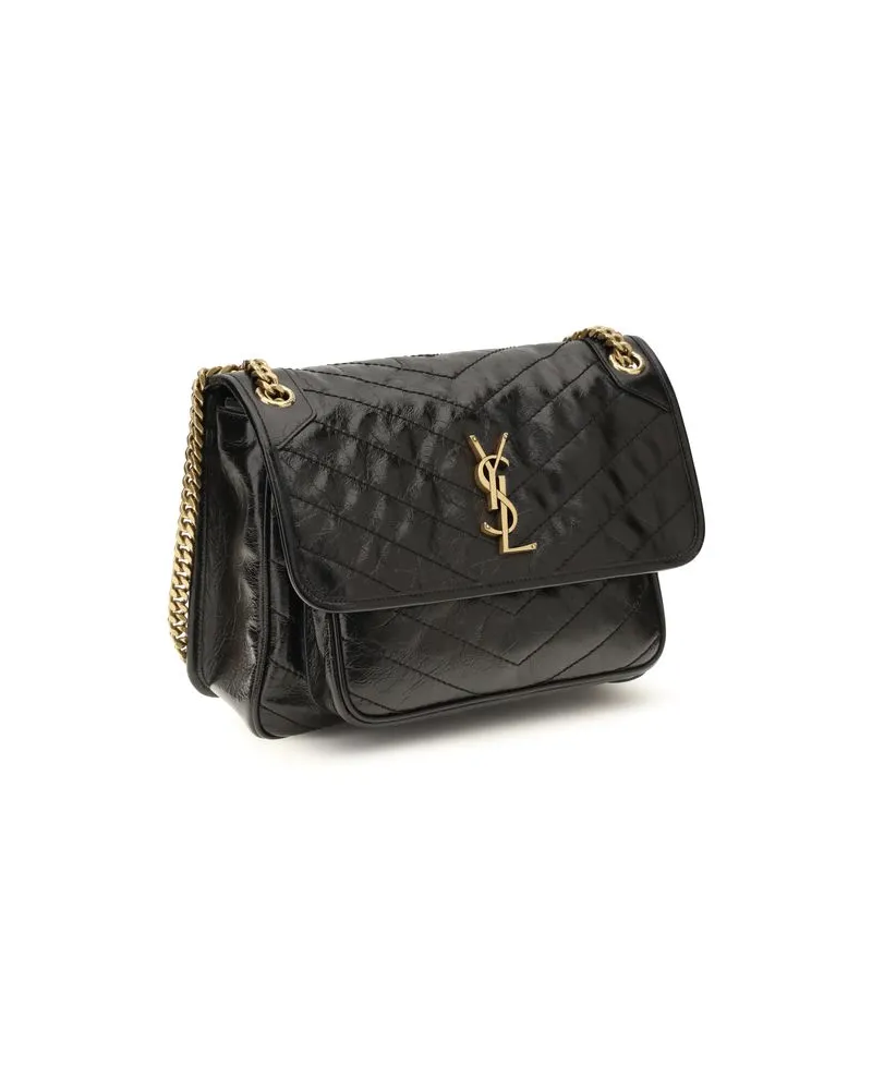 Saint Laurent Niki Shoulder Bag — Black Black