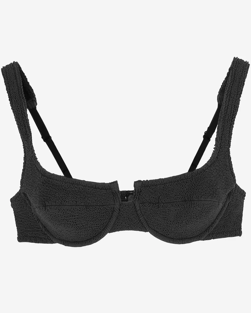 MC2 Saint Barth Women's Bikini Top Amira Black Polyamide Swimwear Sea Clothing Black