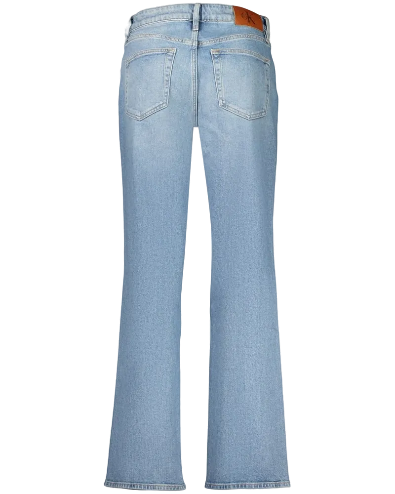 Calvin Klein High-Rise Straight-Leg Denim Jeans — Blue Blue