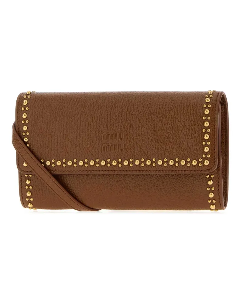 Miu Miu Minuteria Wallet — Brown Brown