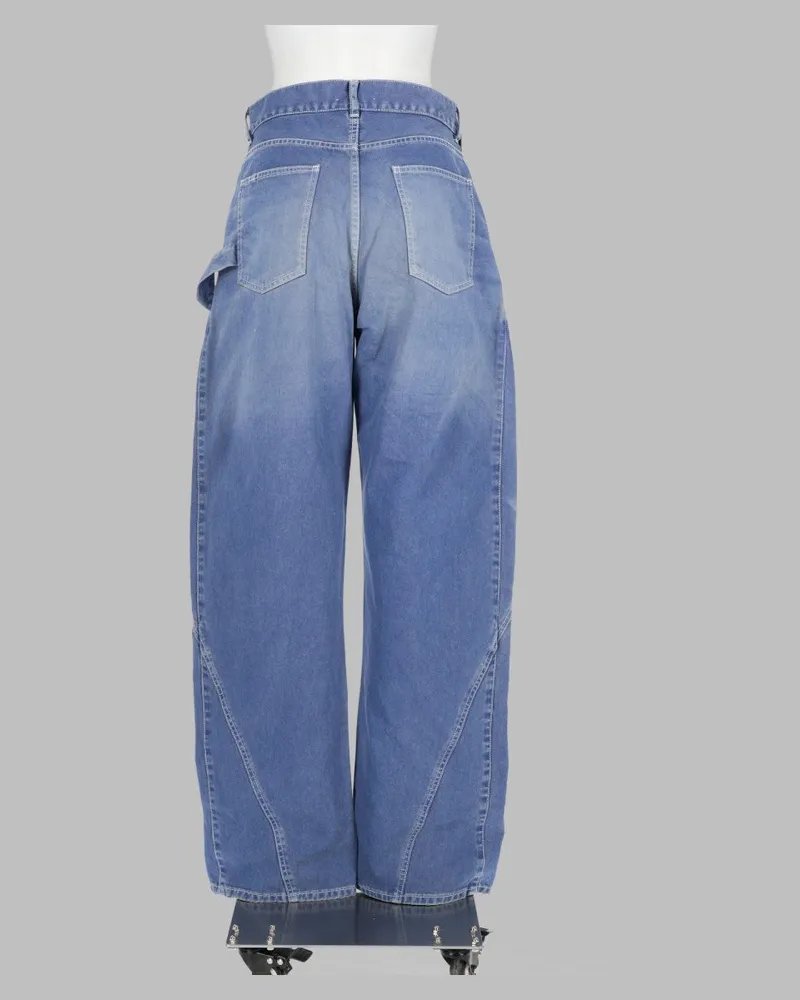J.W.Anderson Twisted Workwear Jeans — Blue Blue