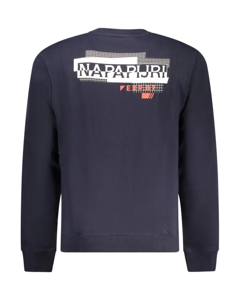 Napapijri Logo Crew Neck Sweatshirt — Navy Navy