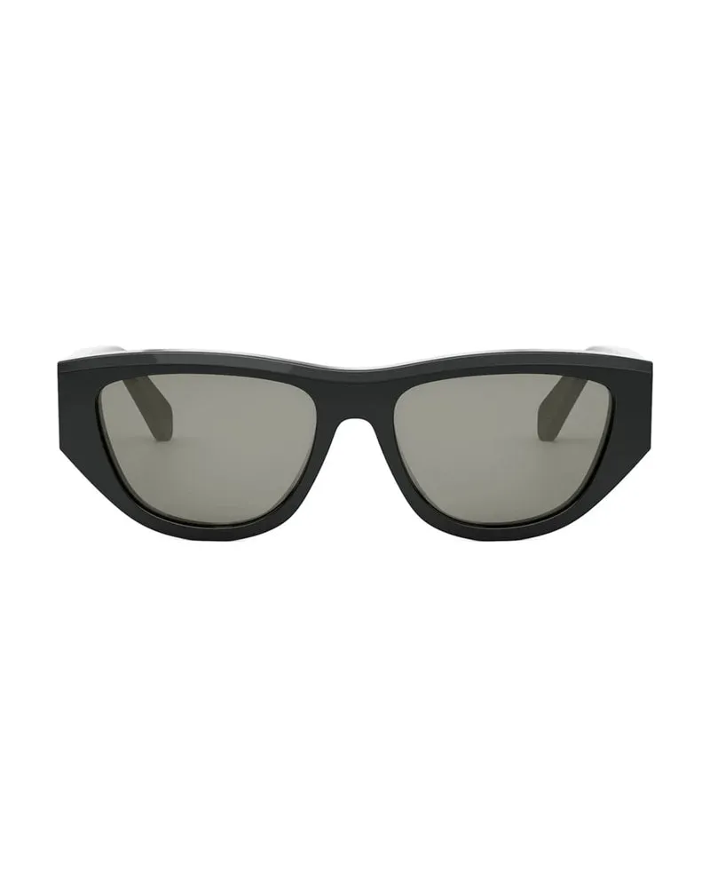 Celine Square Full Rim Sunglasses — Black Black