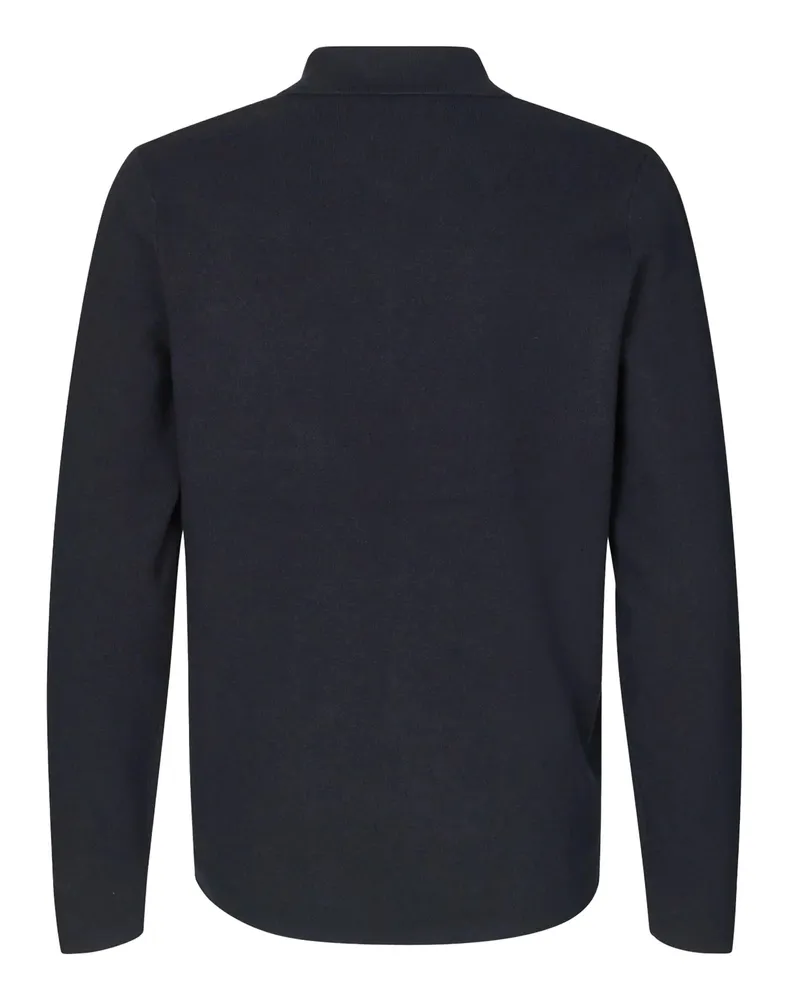 Samsøe & Samsøe Zip-Up Lenzing Ecovero Viscose Cardigan — Blue Blue