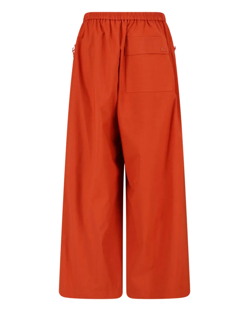 Lacoste Men Trousers Orange Polyester Orange