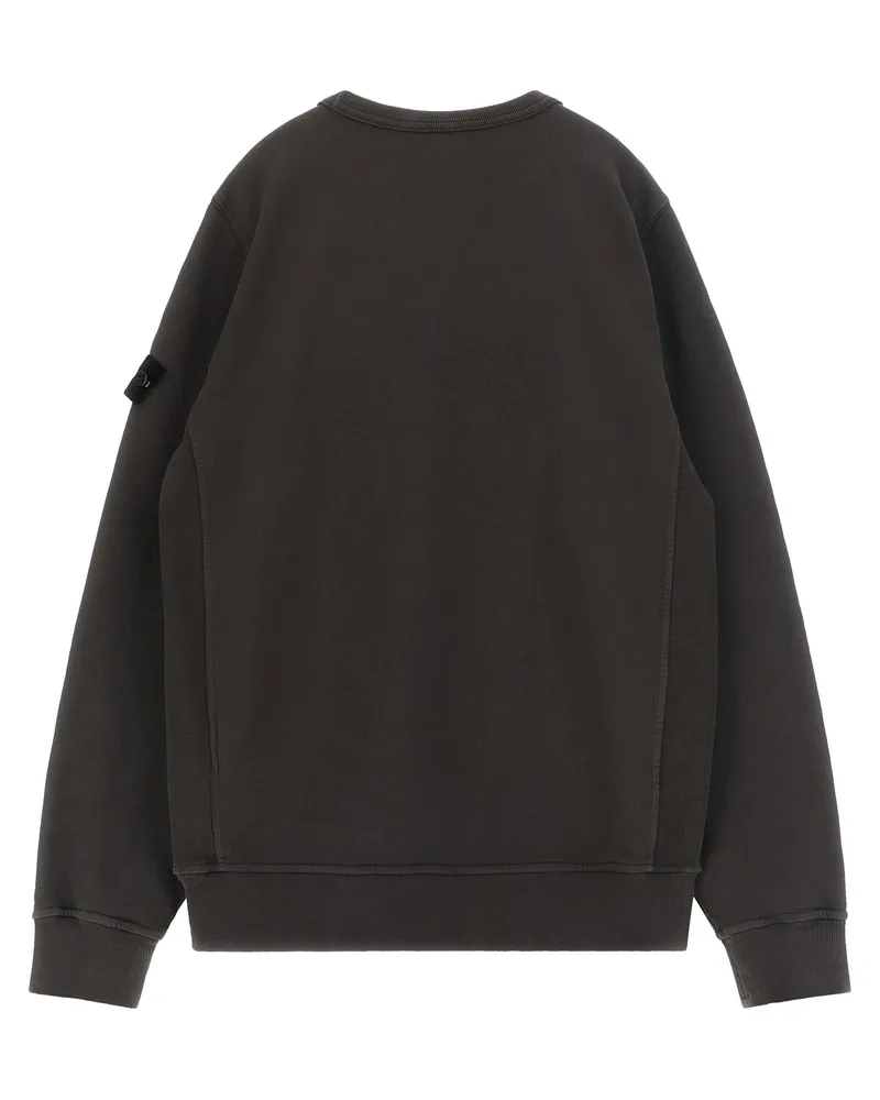 Stone Island Badge Logo Sweatshirt — Anthracite Grey Anthracite