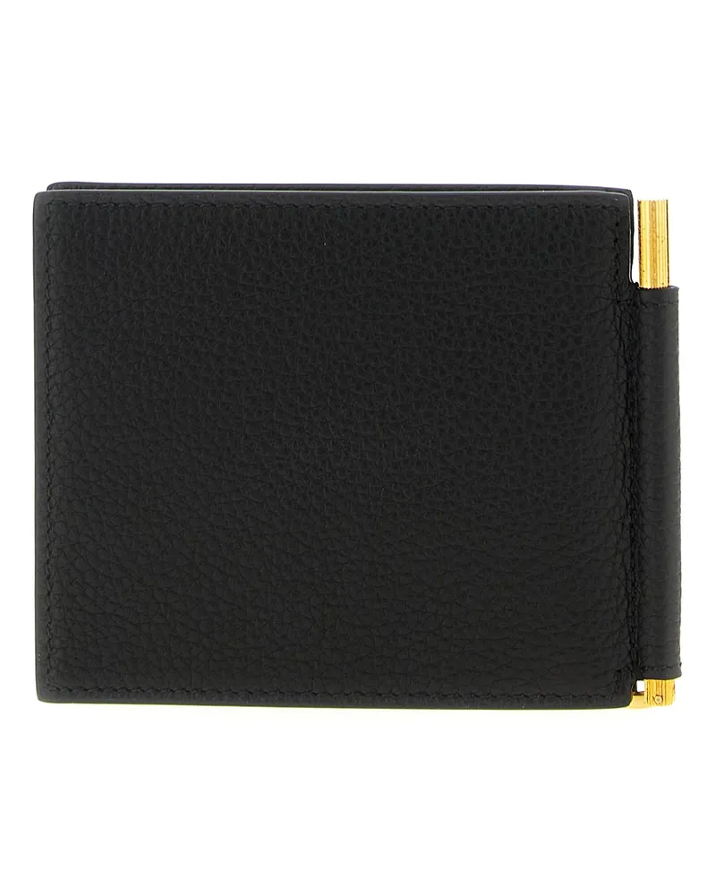 Tom Ford Men's Black Calfskin Cardholder Accessory Black