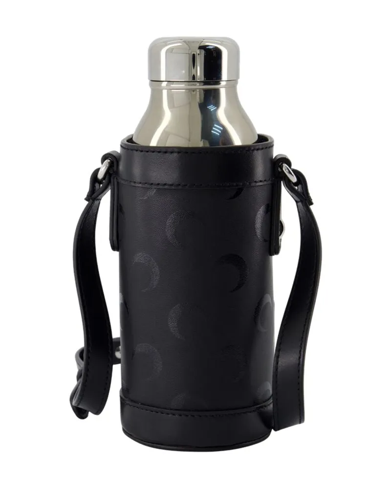 Marine Serre Unisex Moon Bottle Holder -  Synthetic Black Accessories Small-Leather-Goods Black